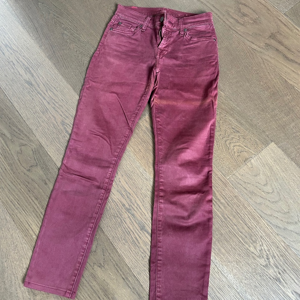 7 for all mankind maroon pants